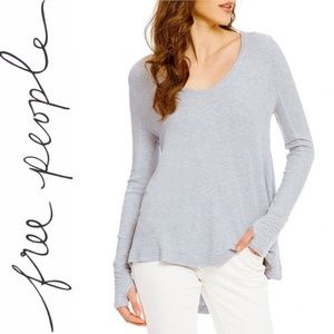 Free People Malibu Long Sleeve Scoop Neck Thermal